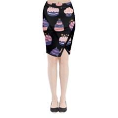 Birthday-cake Midi Wrap Pencil Skirt