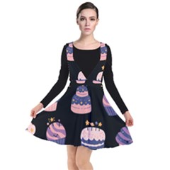 Birthday-cake Plunge Pinafore Dress by nateshop