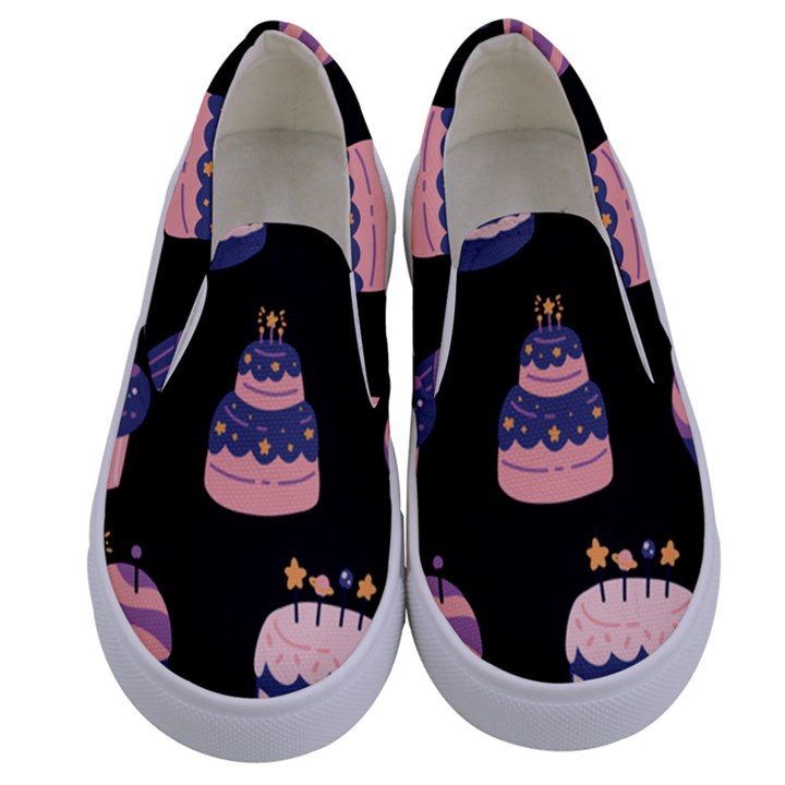 Birthday-cake Kids  Canvas Slip Ons