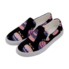 Birthday-cake Women s Canvas Slip Ons by nateshop