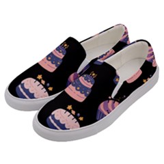 Birthday-cake Men s Canvas Slip Ons by nateshop