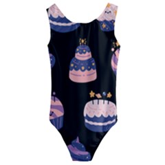 Birthday-cake Kids  Cut-out Back One Piece Swimsuit by nateshop