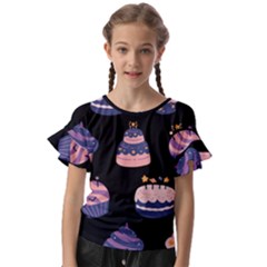 Birthday-cake Kids  Cut Out Flutter Sleeves by nateshop