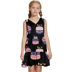 Birthday-cake Kids  Sleeveless Tiered Mini Dress