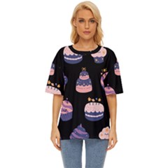 Birthday-cake Oversized Basic Tee by nateshop