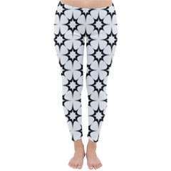 Black-white Classic Winter Leggings by nateshop