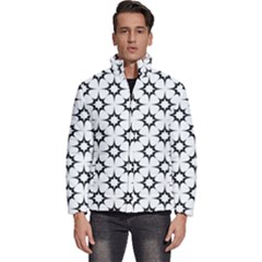 Black-white Men s Puffer Bubble Jacket Coat