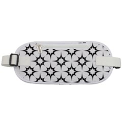 Black-white Rounded Waist Pouch