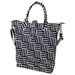 Basket Buckle Top Tote Bag