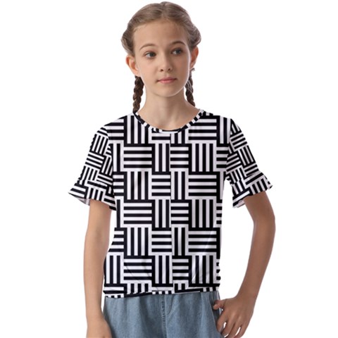 Basket Kids  Cuff Sleeve Scrunch Bottom Tee by nateshop