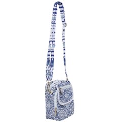 Blue-design Shoulder Strap Belt Bag by nateshop