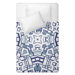 Blue-design Duvet Cover Double Side (single Size) by nateshop