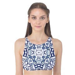 Blue-design Tank Bikini Top by nateshop