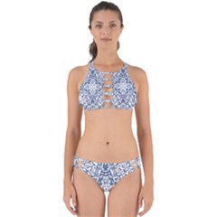 Blue-design Perfectly Cut Out Bikini Set by nateshop