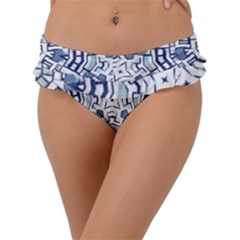 Blue-design Frill Bikini Bottom by nateshop