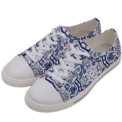 Blue-design Women s Low Top Canvas Sneakers by nateshop