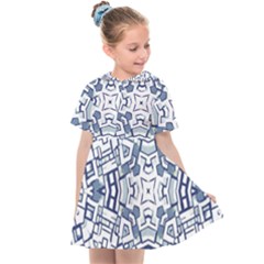 Blue-design Kids  Sailor Dress