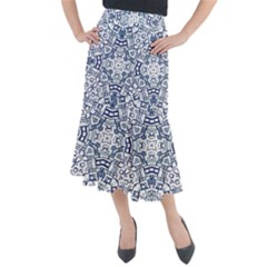 Blue-design Midi Mermaid Skirt by nateshop