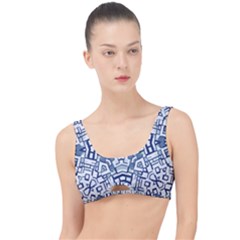 Blue-design The Little Details Bikini Top by nateshop