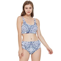 Blue-design Frilly Bikini Set by nateshop