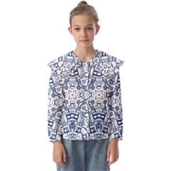 Blue-design Kids  Peter Pan Collar Blouse by nateshop