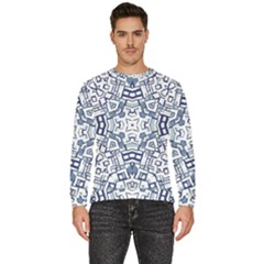 Blue-design Men s Fleece Sweatshirt