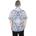 Blue-design Men s Hawaii Shirt View2