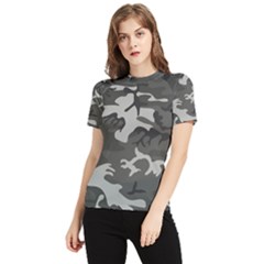 Camouflage Women s Short Sleeve Rash Guard by nateshop