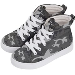 Camouflage Kids  Hi-top Skate Sneakers by nateshop