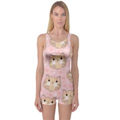 Cat-cats One Piece Boyleg Swimsuit by nateshop