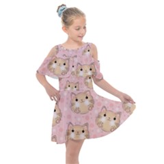 Cat-cats Kids  Shoulder Cutout Chiffon Dress by nateshop