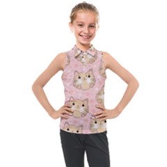 Cat-cats Kids  Sleeveless Polo Tee