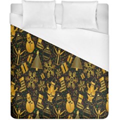 Christmas Gold Duvet Cover (california King Size) by nateshop