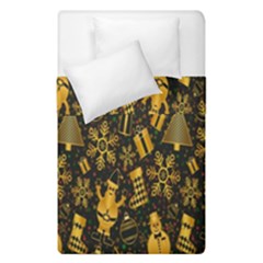 Christmas Gold Duvet Cover Double Side (single Size) by nateshop