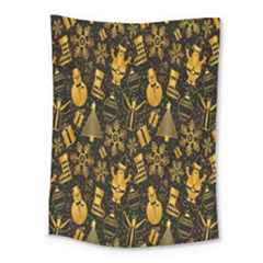 Christmas Gold Medium Tapestry by nateshop