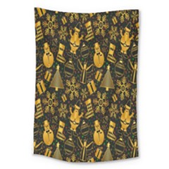 Christmas Gold Large Tapestry by nateshop