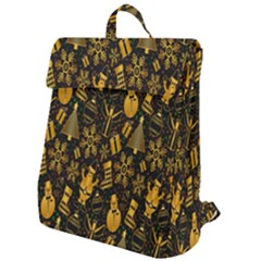 Christmas Gold Flap Top Backpack