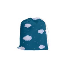 Clouds Drawstring Pouch (small) by nateshop