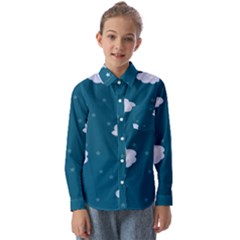 Clouds Kids  Long Sleeve Shirt by nateshop