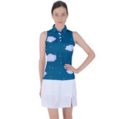 Clouds Women s Sleeveless Polo Tee by nateshop