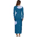 Clouds Long Sleeve Velour Longline Maxi Dress View4