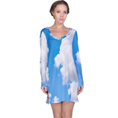 Cloudy Long Sleeve Nightdress by nateshop