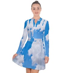 Cloudy Long Sleeve Panel Dress by nateshop