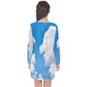 Cloudy Long Sleeve Chiffon Shift Dress  View2