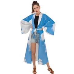 Cloudy Maxi Kimono by nateshop