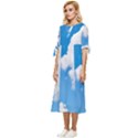 Cloudy Bow Sleeve Chiffon Midi Dress View2