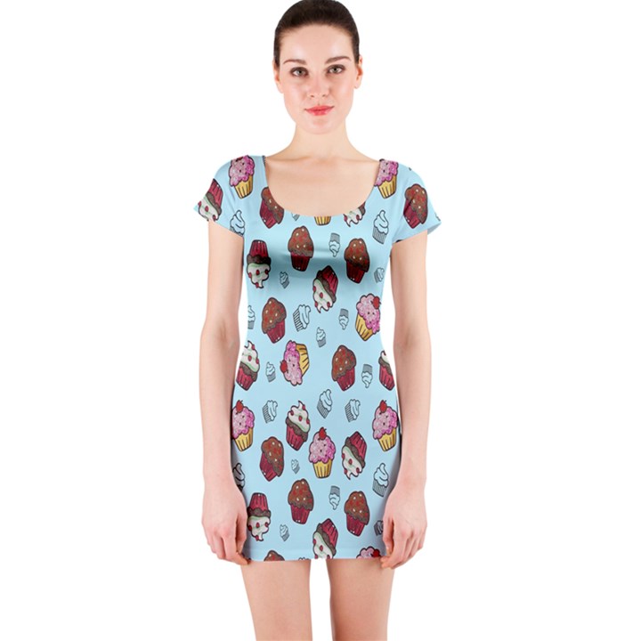 Cupcake Short Sleeve Bodycon Dress