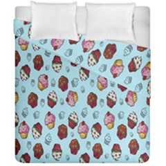 Cupcake Duvet Cover Double Side (California King Size)