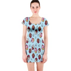 Cupcake Short Sleeve Bodycon Dress by nateshop