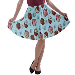 Cupcake A-line Skater Skirt by nateshop